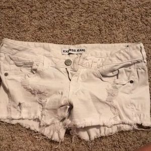 Express  Jean Shorts Size 4 white